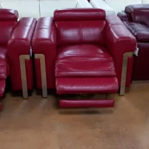 Red Moreno loveseat and armchair set with electric relax mechanism, new