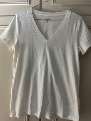 J.CREW Slub Cotton Tee S white organic cotton women's shirt new