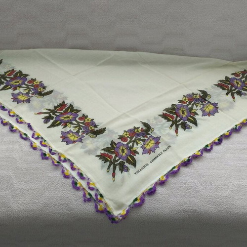 Lace headscarf new, single-hook from dowry