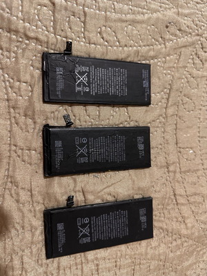 Iphone 6s batteries used, pack of 3, unknown condition