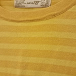 Zara striped blouse 3/4 sleeve like new, yellow, size S
