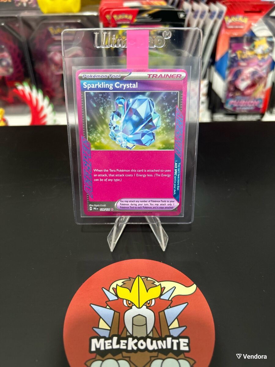 sparkling crystal pokemon card - SV07: Stellar Crown (SCR) Any visible imperfections Sparkling Crystal Pokemon Prismatic -