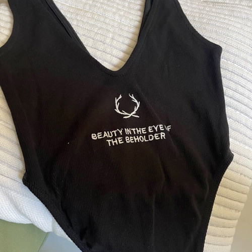 Body DZS black xs like new with very high cut