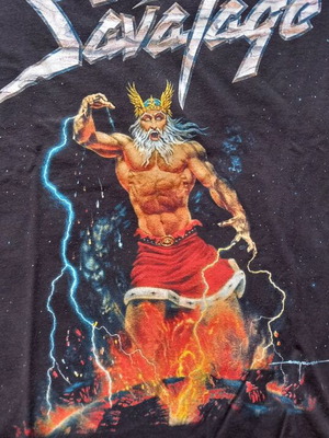 Savatage Total Devastation World Tour 1996 shirt used, black