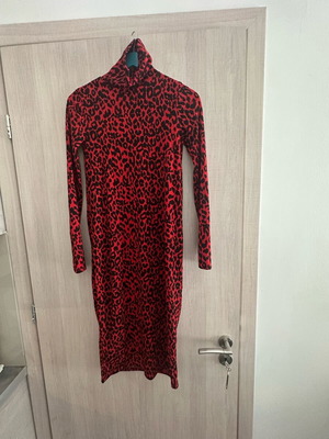 open lace back dress Mini Dress Leopard Zara Dress Size 2