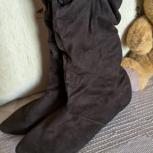 Fitted boots used, size 37, brown