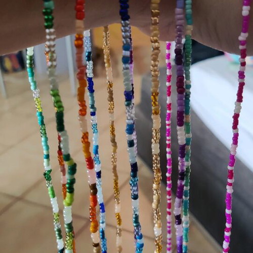 Colorful handmade bracelets 47cm length, new