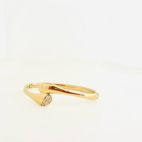 Skagen bracelet gold plated with subtle zirconia like new