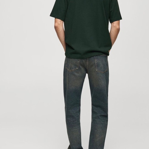T-Shirt Light Relaxed Fit Short Sleeve Dark Green Size XL New