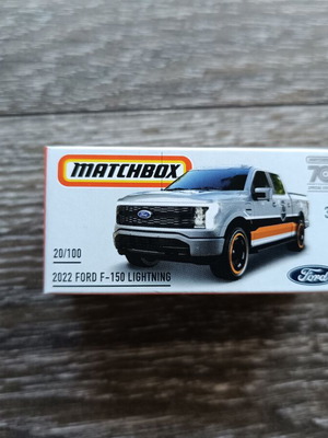 Matchbox Powergrab 2022 Ford F-150 Lightning MBX 70 Years Special Edition new