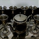  Ασημενιο Vintage 1900s Σετ Τσαγιου FB Rogers Silver Company Tea Set