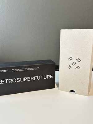 Retrosuperfuture Sunglasses Case new, black