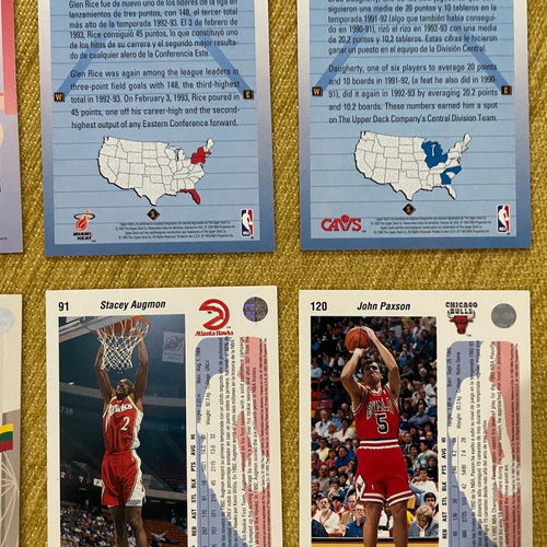 NBA Upper Deck 1992 cards used