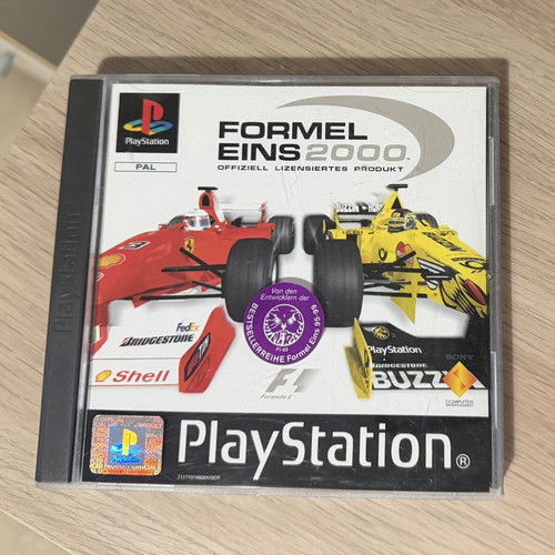 Formel Eins 2000 PS1 game used, German PAL edition
