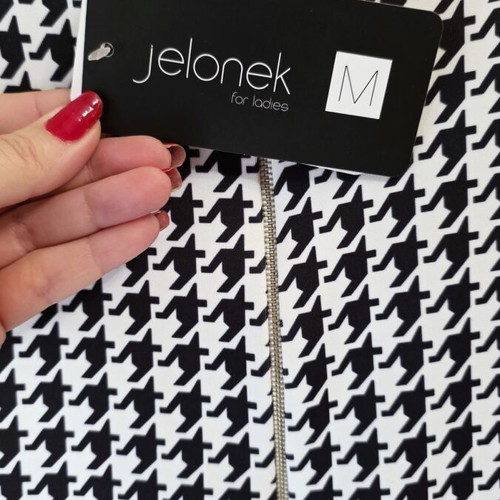Jelonek dress new black and white M/L with side slit