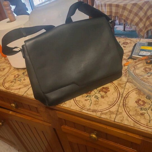 Lancaster men's shoulder bag used, black