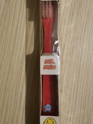 Wisdom vintage children's toothbrush new with Mr Men theme