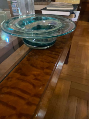 Handmade blown glass decorative piece