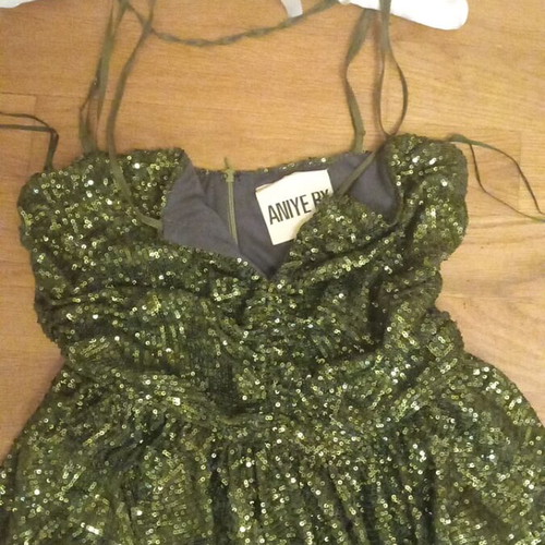 Aniye By Mini Dress New, Green, Size M