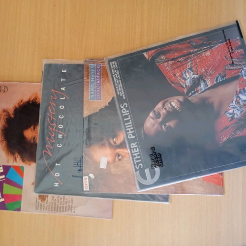 Vinyl records used, pack of 4, foreign black music repertoire