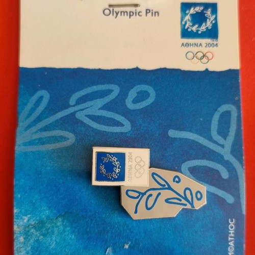 Olympic lapel pins used, set of 8, Athens 2004