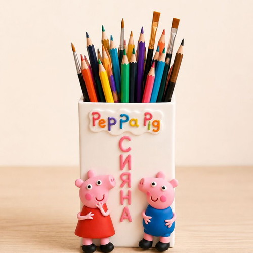 Personalized Pencil Holder New with Cartoon Characters