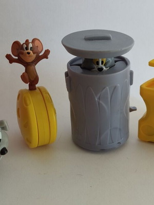 Tom and Jerry McDonald's figures used, set of 4 pieces
