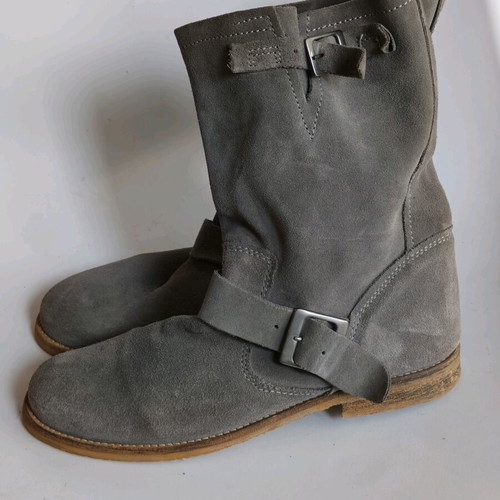 Biker boots suede Hush Puppies like new, gray