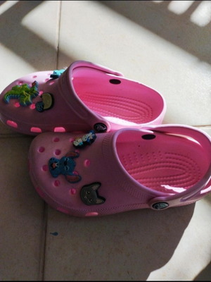Crocs ροζ σαν καινούργια, παιδικά μέγεθος 31-32