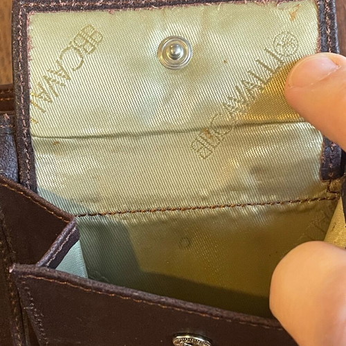 Cavalli BB leather men's wallet used with coin pocket