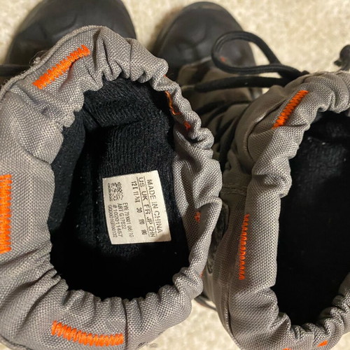Adidas waterproof boots used, size 30, black and grey