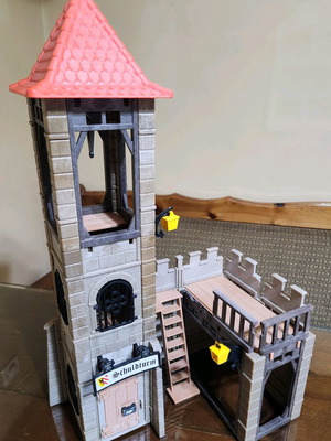 Playmobil 3445 Medieval Castle Tower vintage used collectible