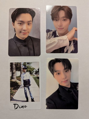 Photocards Dino 4 αυθεντικές από διάφορα album, σαν καινούργιες