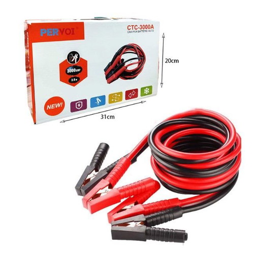 Pervoi Car Battery Booster Cables 3000A 3m CTC-3000A new