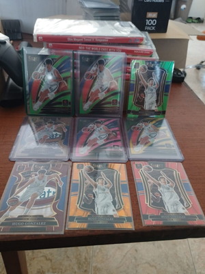 Hugo Gonzalez numbered Panini basketball card lot
