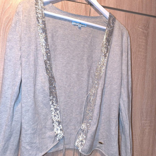 Guess cardigan with sequins gray like new, size S