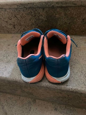Nike Structure athletic shoes used, size 43, blue and green
