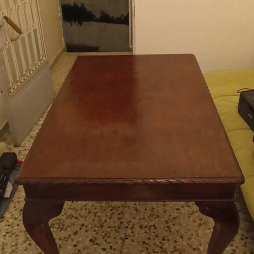 Vintage dining set used, extendable table with 6 chairs