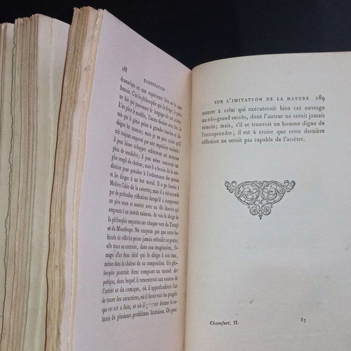 Nicolas Chamfort book 1879 used, volume 2, French text