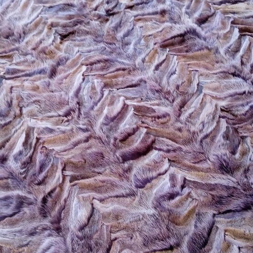 Fur rug made from fox paws, new, 300x220 cm