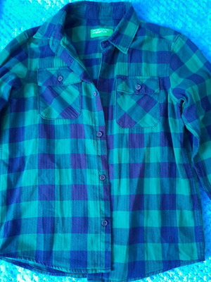 Benetton shirt 6-7 years boy like new, green