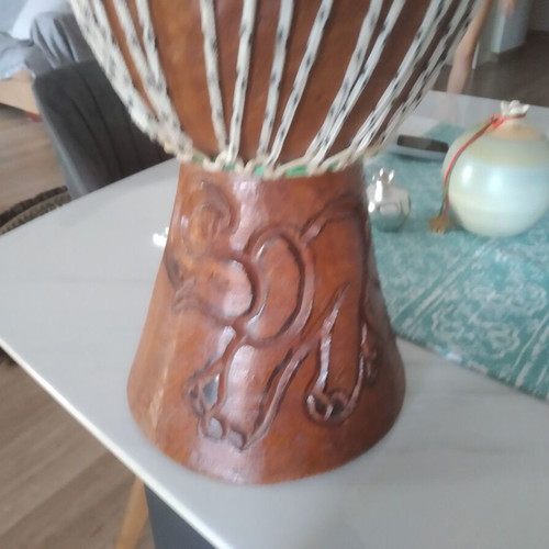 Drum new, decorative and functional, solid wood