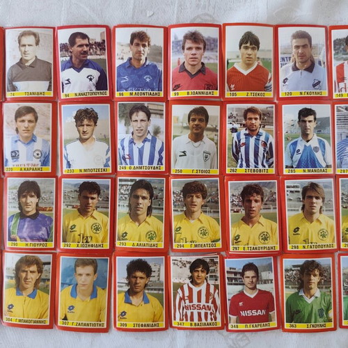 Karouzel 1993 football stickers, pack of 90