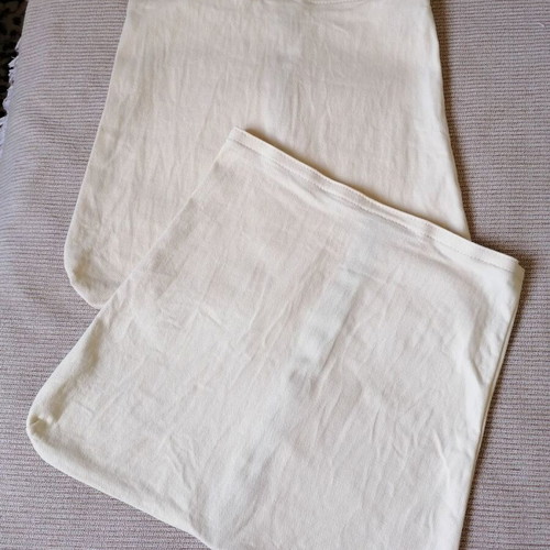 Chair covers set of 2 handmade cotton with zipper and velcro like new