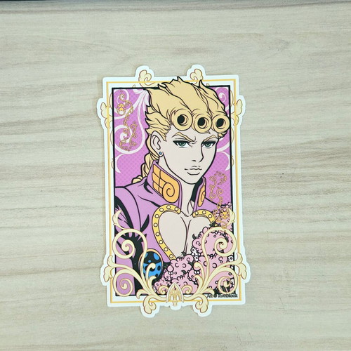 JoJo's Bizarre Adventure Giorno Giovanna Handmade Sticker made to order