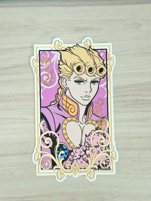 JoJo's Bizarre Adventure Giorno Giovanna Handmade Sticker made to order