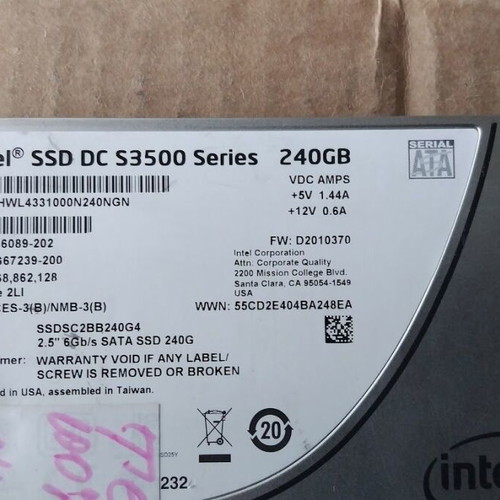 Intel SSDSC2BB240G4 240GB SATA SSD used