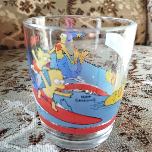 Glass Nutella Simpsons 2002 like new