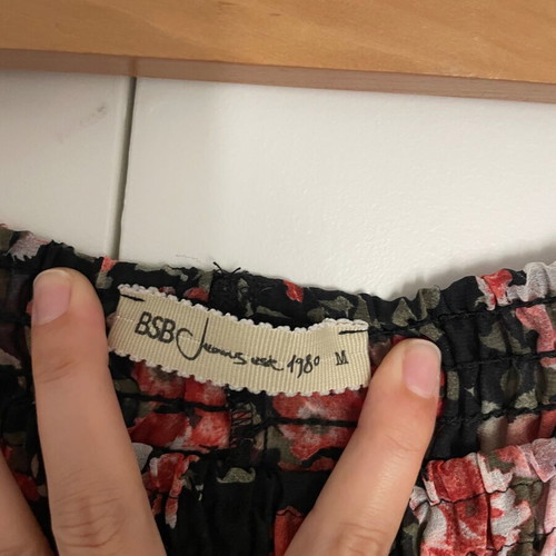 BSB Floral Sheer Wide-Leg Pants Medium, Like New