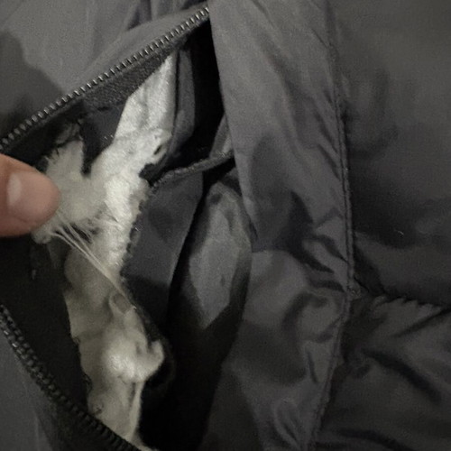 North Face puffer jacket like new, black, size L